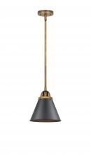 Innovations Lighting 288-1S-BB-M13-BK - Appalachian - 1 Light - 8 inch - Brushed Brass - Cord hung - Mini Pendant