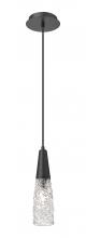 Innovations Lighting 322-1P-BK-G322-3CL - Amherst Brook - 1 Light - 3 inch - Matte Black - Cord Hung - Mini Pendant