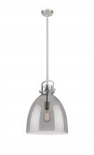 Innovations Lighting 410-1SL-SN-G412-14SM - Newton Bell - 1 Light - 14 inch - Satin Nickel - Pendant