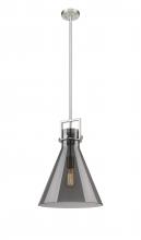 Innovations Lighting 411-1SL-SN-G411-14SM - Newton Cone - 1 Light - 14 inch - Brushed Satin Nickel - Cord hung - Pendant