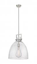  411-1SL-SN-G412-16SDY - Newton Bell - 1 Light - 16 inch - Satin Nickel - Pendant