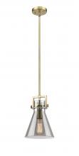 Innovations Lighting 411-1SS-BB-G411-8SM - Newton Cone - 1 Light - 8 inch - Brushed Brass - Mini Pendant