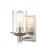 Innovations Lighting 417-1W-SN-SDY - Manhattan - 1 Light - 5 inch - Satin Nickel - Bath Vanity Light