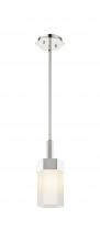 Innovations Lighting 427-1S-PN-G427-9WH - Claverack - 1 Light - 6 inch - Polished Nickel - Pendant