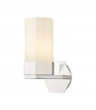 Innovations Lighting 427-1W-PN-G427-9WH - Claverack - 1 Light - 6 inch - Polished Nickel - Sconce