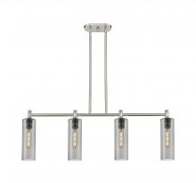  434-4I-SN-G434-12SM - Crown Point - 4 Light - 44 inch - Satin Nickel - Island Light