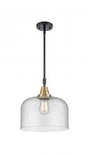 Innovations Lighting 447-1S-BAB-G74-L - Bell - 1 Light - 12 inch - Black Antique Brass - Mini Pendant