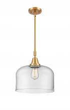  447-1S-SG-G72-L - Bell - 1 Light - 12 inch - Satin Gold - Mini Pendant