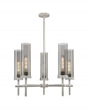 Innovations Lighting 471-5CR-SN-G471-12SM - Lincoln - 5 Light - 27 inch - Satin Nickel - Chandelier