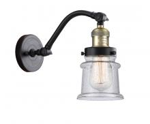 Innovations Lighting 515-1W-BAB-G184S - Canton - 1 Light - 7 inch - Black Antique Brass - Sconce