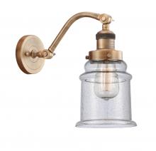 Innovations Lighting 515-1W-BB-G184 - Canton - 1 Light - 6 inch - Brushed Brass - Sconce