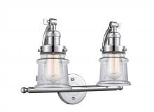 Innovations Lighting 515-2W-PC-G182S - Canton - 2 Light - 18 inch - Polished Chrome - Bath Vanity Light