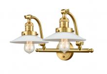  515-2W-SG-G1 - Halophane - 2 Light - 18 inch - Satin Gold - Bath Vanity Light