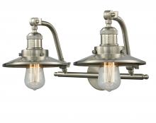 Innovations Lighting 515-2W-SN-M2 - Railroad - 2 Light - 18 inch - Brushed Satin Nickel - Bath Vanity Light