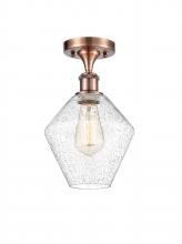 Innovations Lighting 516-1C-AC-G654-8 - Cindyrella - 1 Light - 8 inch - Antique Copper - Semi-Flush Mount