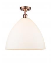 Innovations Lighting 516-1C-AC-GBD-161 - Bristol - 1 Light - 16 inch - Antique Copper - Semi-Flush Mount