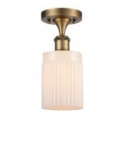 Innovations Lighting 516-1C-BB-G341 - Hadley - 1 Light - 5 inch - Brushed Brass - Semi-Flush Mount