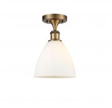 Innovations Lighting 516-1C-BB-GBD-751 - Bristol - 1 Light - 8 inch - Brushed Brass - Semi-Flush Mount