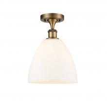 Innovations Lighting 516-1C-BB-GBD-91 - Bristol - 1 Light - 9 inch - Brushed Brass - Semi-Flush Mount