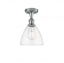 Innovations Lighting 516-1C-PC-GBD-752 - Bristol - 1 Light - 8 inch - Polished Chrome - Semi-Flush Mount