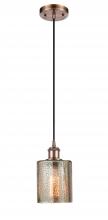 Innovations Lighting 516-1P-AC-G116-LED - Cobbleskill - 1 Light - 5 inch - Antique Copper - Cord hung - Mini Pendant