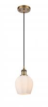 Innovations Lighting 516-1P-BB-G461-6 - Norfolk - 1 Light - 6 inch - Brushed Brass - Cord hung - Mini Pendant