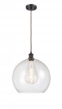 Innovations Lighting 516-1P-OB-G124-14 - Athens - 1 Light - 14 inch - Oil Rubbed Bronze - Cord hung - Pendant