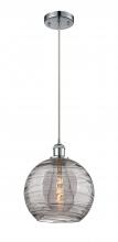 Innovations Lighting 516-1P-PC-G1213-10SM - Athens Deco Swirl - 1 Light - 10 inch - Polished Chrome - Cord hung - Mini Pendant