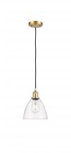 Innovations Lighting 516-1P-SG-GBD-752 - Bristol - 1 Light - 8 inch - Satin Gold - Cord hung - Mini Pendant