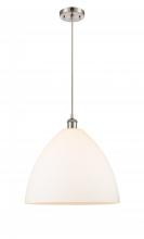 Innovations Lighting 516-1P-SN-GBD-161 - Bristol - 1 Light - 16 inch - Brushed Satin Nickel - Cord hung - Pendant