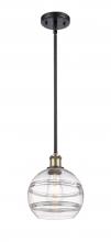 Innovations Lighting 516-1S-BAB-G556-8CL - Rochester - 1 Light - 8 inch - Black Antique Brass - Mini Pendant