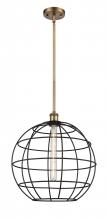 Innovations Lighting 516-1S-BB-CE-16-BK - Lake Placid - 1 Light - 16 inch - Brushed Brass - Mini Pendant