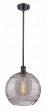 Innovations Lighting 516-1S-OB-G1213-12SM - Athens Deco Swirl - 1 Light - 12 inch - Oil Rubbed Bronze - Mini Pendant