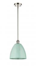 Innovations Lighting 516-1S-PN-MBD-9-SF - Plymouth - 1 Light - 9 inch - Polished Nickel - Pendant