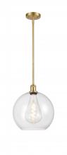 Innovations Lighting 516-1S-SG-G122-12-LED - Athens - 1 Light - 12 inch - Satin Gold - Mini Pendant