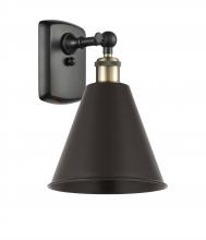 Innovations Lighting 516-1W-BAB-MBC-8-BK - Berkshire - 1 Light - 8 inch - Black Antique Brass - Sconce