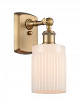 Innovations Lighting 516-1W-BB-G341 - Hadley - 1 Light - 5 inch - Brushed Brass - Sconce