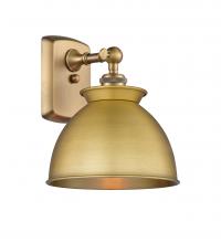 Innovations Lighting 516-1W-BB-M14-BB - Adirondack - 1 Light - 8 inch - Brushed Brass - Sconce