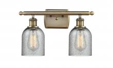  516-2W-AB-G257 - Caledonia - 2 Light - 15 inch - Antique Brass - Bath Vanity Light