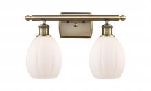 Innovations Lighting 516-2W-AB-G81 - Eaton - 2 Light - 16 inch - Antique Brass - Bath Vanity Light