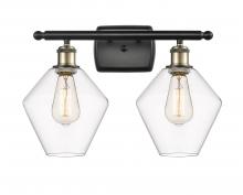 Innovations Lighting 516-2W-BAB-G652-8 - Cindyrella - 2 Light - 18 inch - Black Antique Brass - Bath Vanity Light