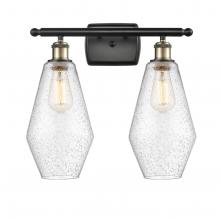 Innovations Lighting 516-2W-BAB-G654-7 - Cindyrella - 2 Light - 17 inch - Black Antique Brass - Bath Vanity Light