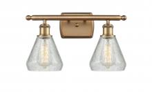  516-2W-BB-G275 - Conesus - 2 Light - 16 inch - Brushed Brass - Bath Vanity Light