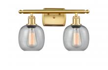 Innovations Lighting 516-2W-SG-G104 - Belfast - 2 Light - 16 inch - Satin Gold - Bath Vanity Light