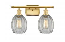  516-2W-SG-G82 - Eaton - 2 Light - 16 inch - Satin Gold - Bath Vanity Light