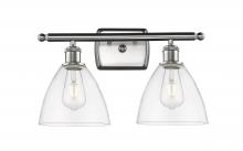 Innovations Lighting 516-2W-SN-GBD-752 - Bristol - 2 Light - 18 inch - Brushed Satin Nickel - Bath Vanity Light