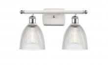 Innovations Lighting 516-2W-WPC-G382 - Castile - 2 Light - 16 inch - White Polished Chrome - Bath Vanity Light