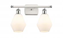 Innovations Lighting 516-2W-WPC-G651-6 - Cindyrella - 2 Light - 16 inch - White Polished Chrome - Bath Vanity Light