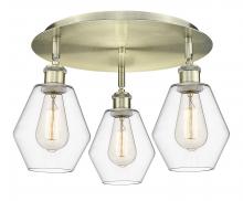 Innovations Lighting 516-3C-AB-G652-6 - Cindyrella - 3 Light - 18 inch - Antique Brass - Flush Mount