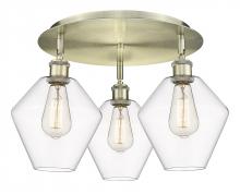 Innovations Lighting 516-3C-AB-G652-8 - Cindyrella - 3 Light - 20 inch - Antique Brass - Flush Mount